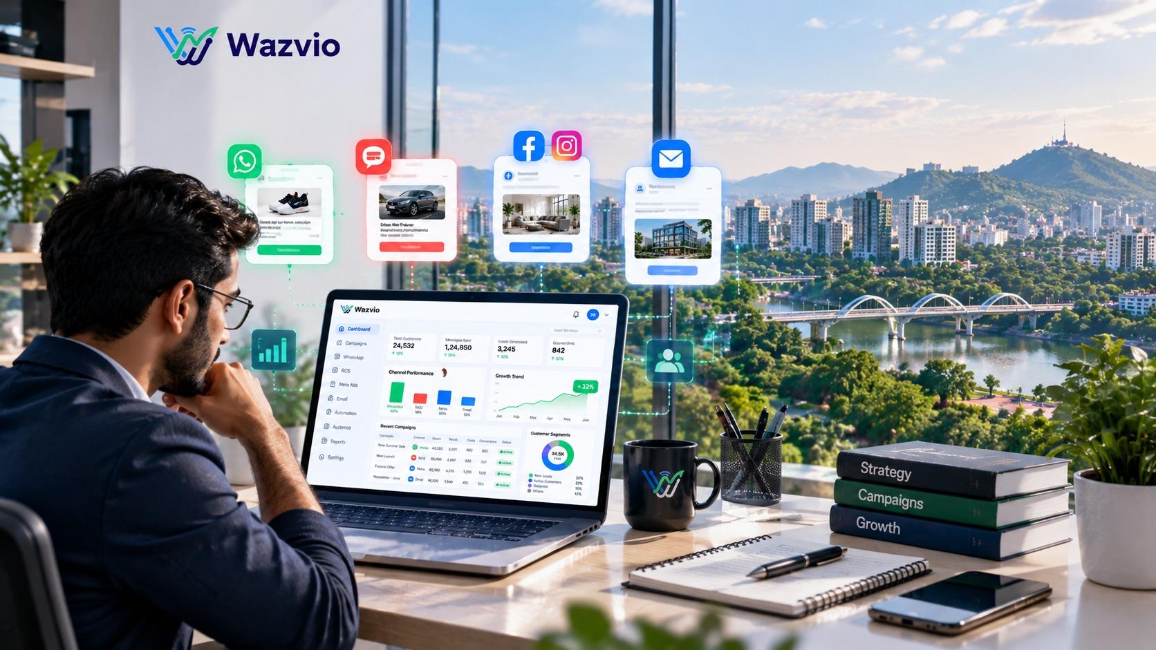 WhatsApp, RCS, Meta and Email marketing campaigns for Pune businesses by Wazvio