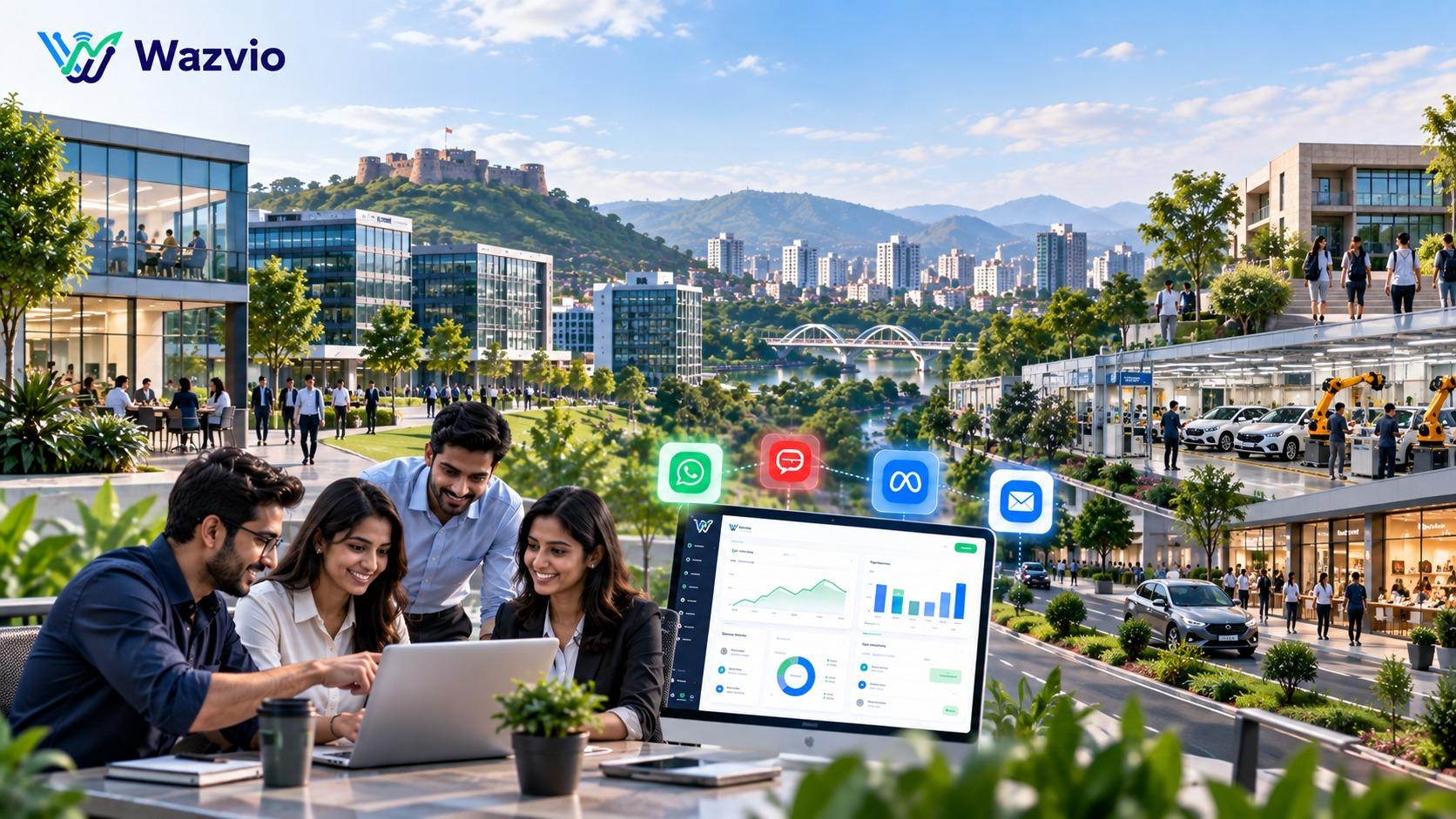 Pune skyline — business landscape for Wazvio marketing solutions